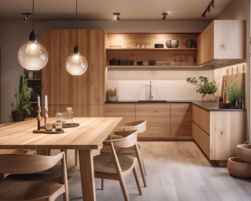 contemporary-wooden-dining-room-kitchen